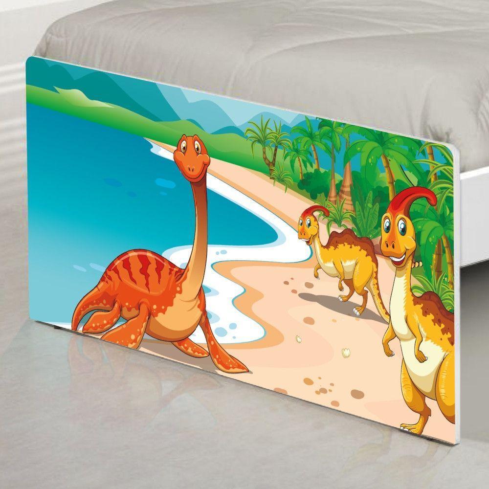 Cama Solteiro Adesivada Terra Dos Dinossauros Com Colchão - 2