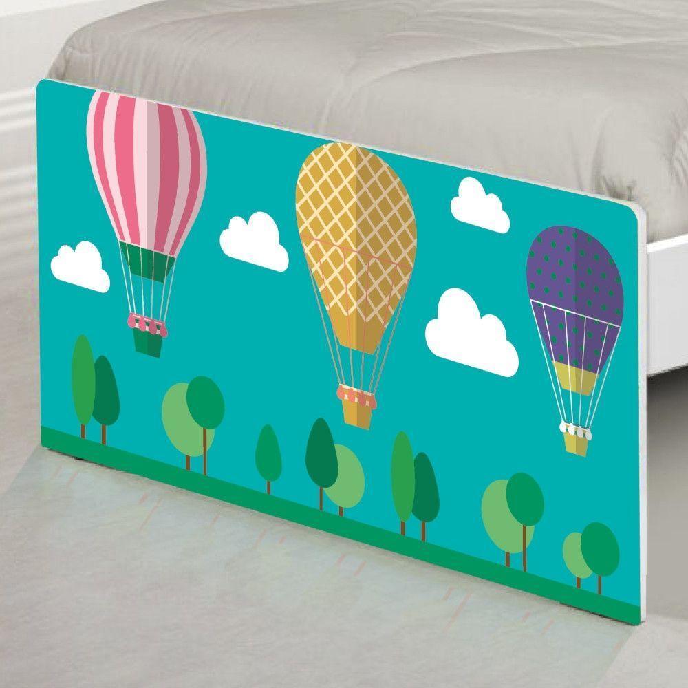 Cama Solteiro Adesivada Balão No Céu Com Colchão - 2