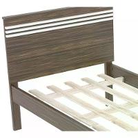 Cama Solteiro Cm8010 Nogal Branco Tecno Mobili Nogal Branco