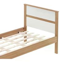 Cama Solteiro Com Auxiliar Cm8004 Cm8008 Qt7 Amendoa Branco Tecno Mobili Amendoa Branco - 3