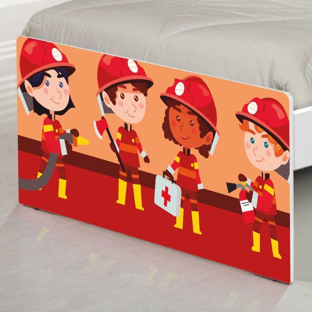 Cama Solteiro Tropa De Bombeiros Com Colchão - 2