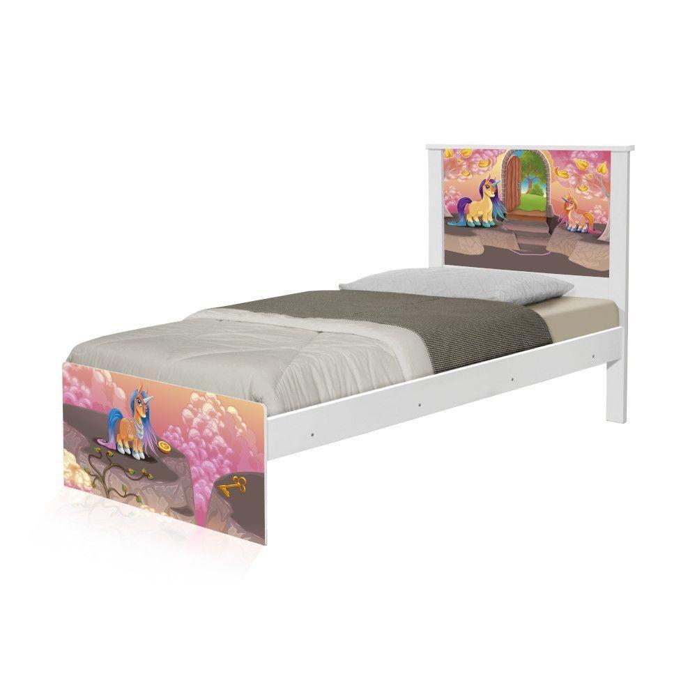 Cama Solteiro Unicórnios Mágicos Com Colchão - 5