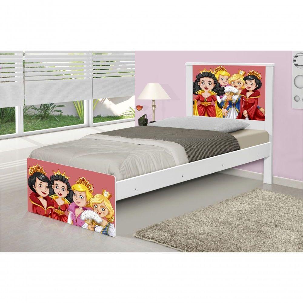 Cama Solteiro Princesas Medievais Com Colchão - 1