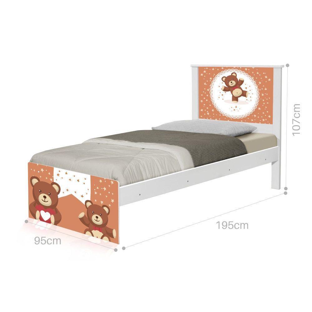 Cama Solteiro Ursinhos De Pelúcia Com Colchão - 4