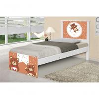 Cama Solteiro Ursinhos De Pelúcia Com Colchão - 1