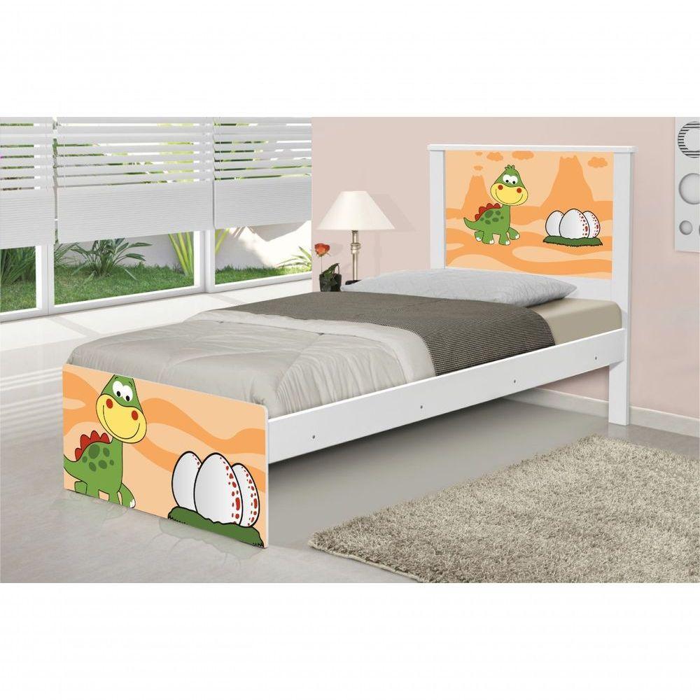 Cama Solteiro Dinossauro Baby Com Colchão - 1