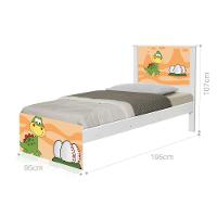 Cama Solteiro Dinossauro Baby Com Colchão - 5
