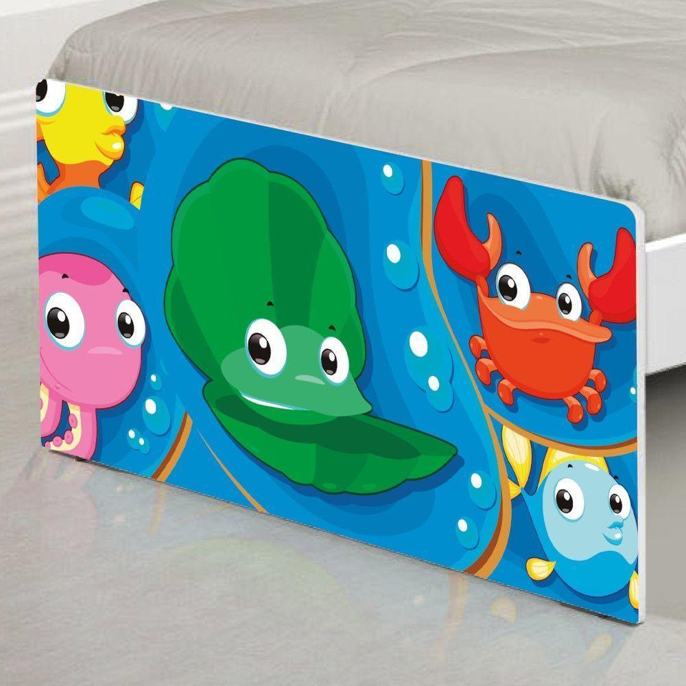 Cama Solteiro Fundo Do Mar Peixinhos Com Colchão - 2