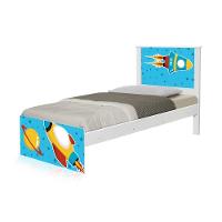 Cama Solteiro Foguete Espacial Com Colchão - 5
