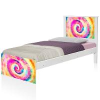 Cama Solteiro Adesivada Tie Dye Com Colchão - 5