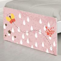 Cama Solteiro Adesivada Corujinhas E Borboleta Com Colchão - 2