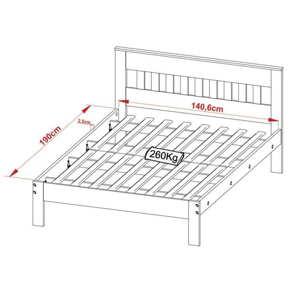Cama Casal Cm8007 E 02 Mesas De Cabeceira Az1016 Qt6 Amendoa Branco Tecno Mobili Amendoa Branco - 9