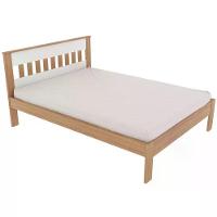 Cama Casal Cm8007 E 02 Mesas De Cabeceira Az1016 Qt6 Amendoa Branco Tecno Mobili Amendoa Branco - 1