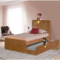 Cama Solteiro Viana Mel Com Auxiliar - 1