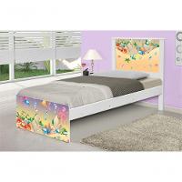 Cama Solteiro Fundo Do Mar Feliz Com Colchão - 1