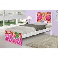 Cama Solteiro Sereia E Corais Com Colchão - 1