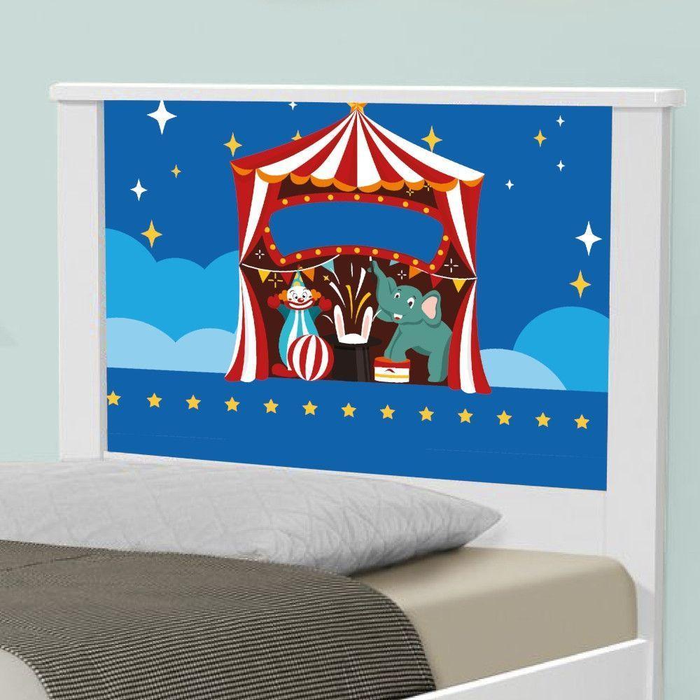 Cama Solteiro Adesivada Circo Com Colchão - 4