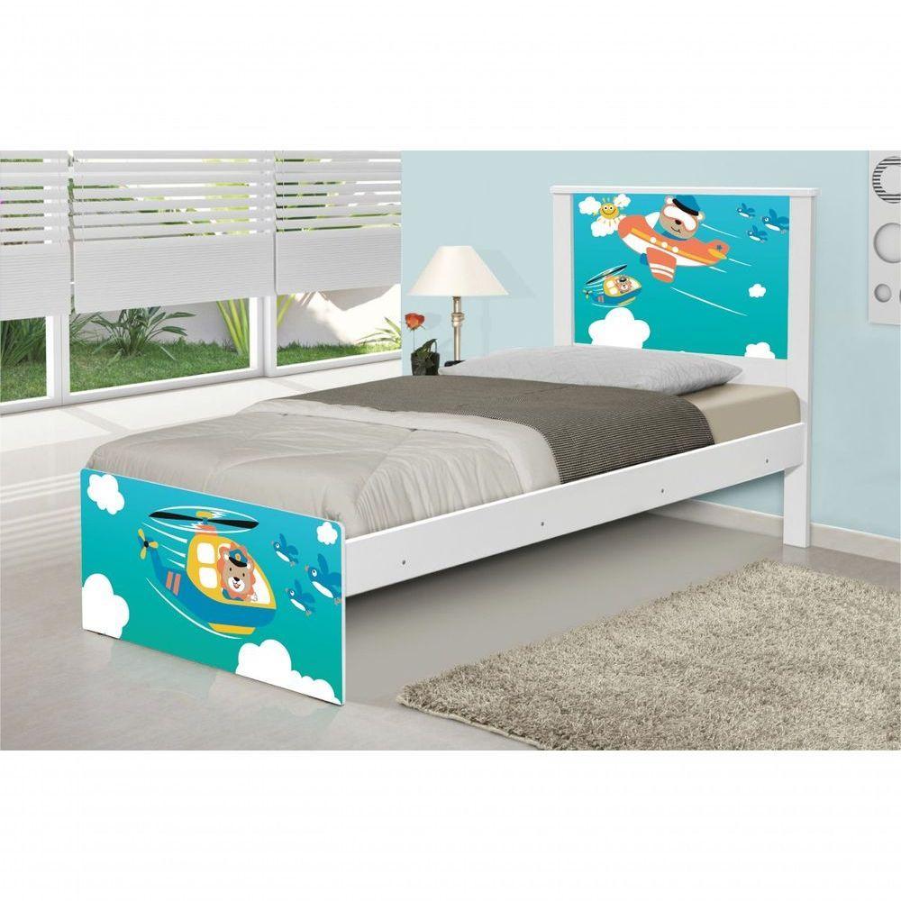 Cama Solteiro Patrulha Animal Com Colchão - 1