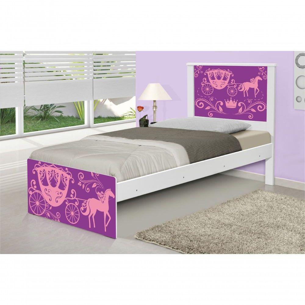 Cama Solteiro Carruagem Princesa Com Colchão - 1