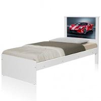 Cama Solteiro Carro Sport Vermelho Com Colchão - 3