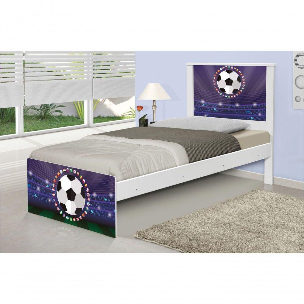 Cama Solteiro Futebol Estádio Com Colchão - 1