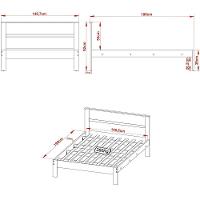 Cama De Casal Mdp Cm8005 Amendoa/Branco - Gran Belo - 8