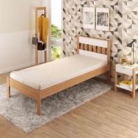 Cama De Solteiro Mdp Cm8006 Amendoa/Branco - Gran Belo - 5