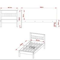Cama De Solteiro Mdp Cm8006 Amendoa/Branco - Gran Belo - 8