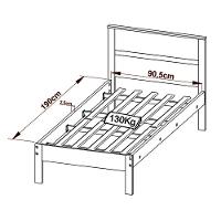 Cama De Solteiro Mdp Cm8004 Amendoa/Branco - Gran Belo - 5