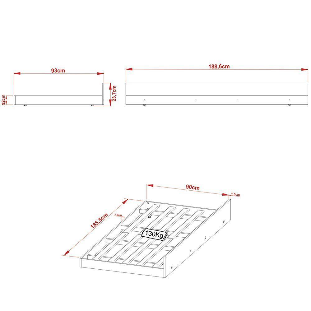 Cama Auxiliar Mdp Cm8008 Amendoa - Gran Belo - 7