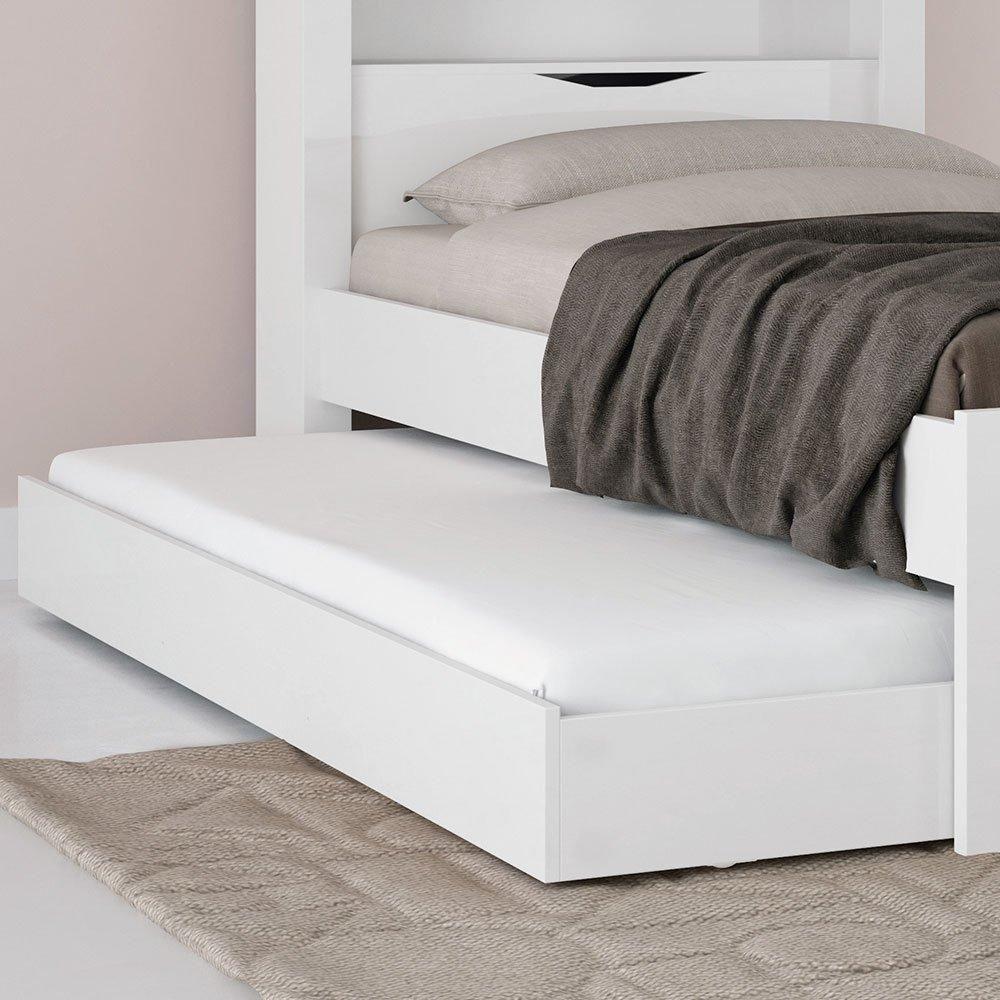 Bicama Solteiro C/Baú/Nicho Invicta Santos Andirá Branco - 3