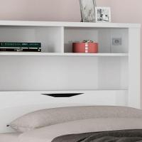 Bicama Solteiro C/Baú/Nicho Invicta Santos Andirá Branco - 2