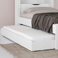 Bicama Solteiro C/Baú/Nicho Invicta Santos Andirá Branco - 3