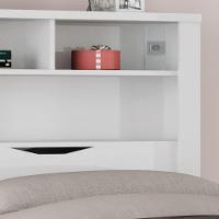 Bicama Solteiro C/Baú/Nicho Invicta Santos Andirá Branco - 8