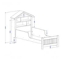 Cama Casinha De Boneca Com Nichos, Prateleira E Colchão Rosa - 2