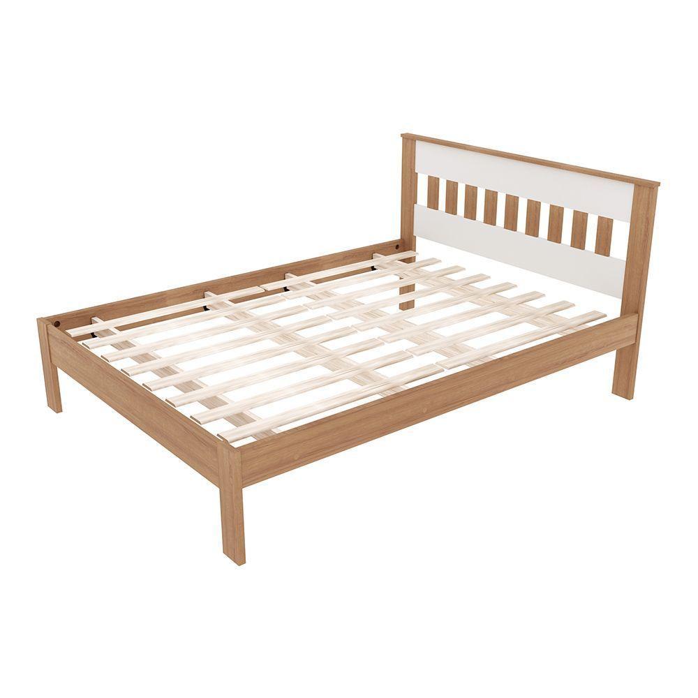 Cama De Casal Mdp Cm8007 Amendoa/Branco - Gran Belo - 3