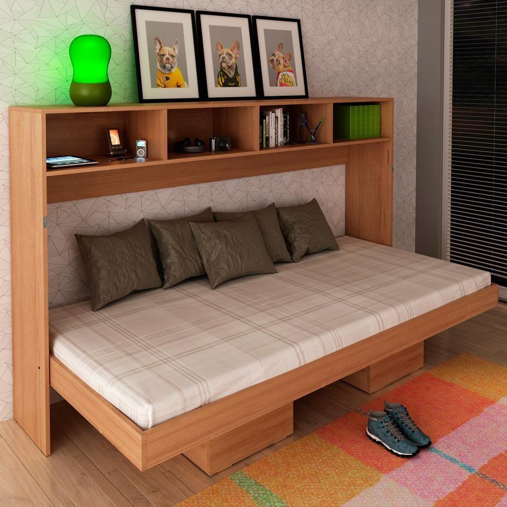 Cama Retratil Horizontal Solteiro Cm820 Amendoa - 1