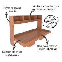 Cama Retratil Horizontal Solteiro Cm820 Amendoa - 5