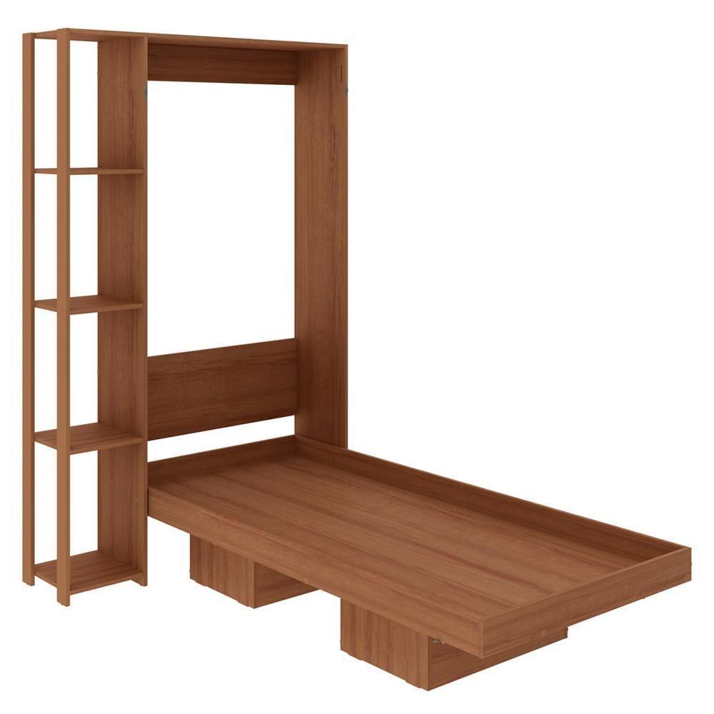 Cama Retratil De Parede Solteiro Cm8013 Amendoa - 2