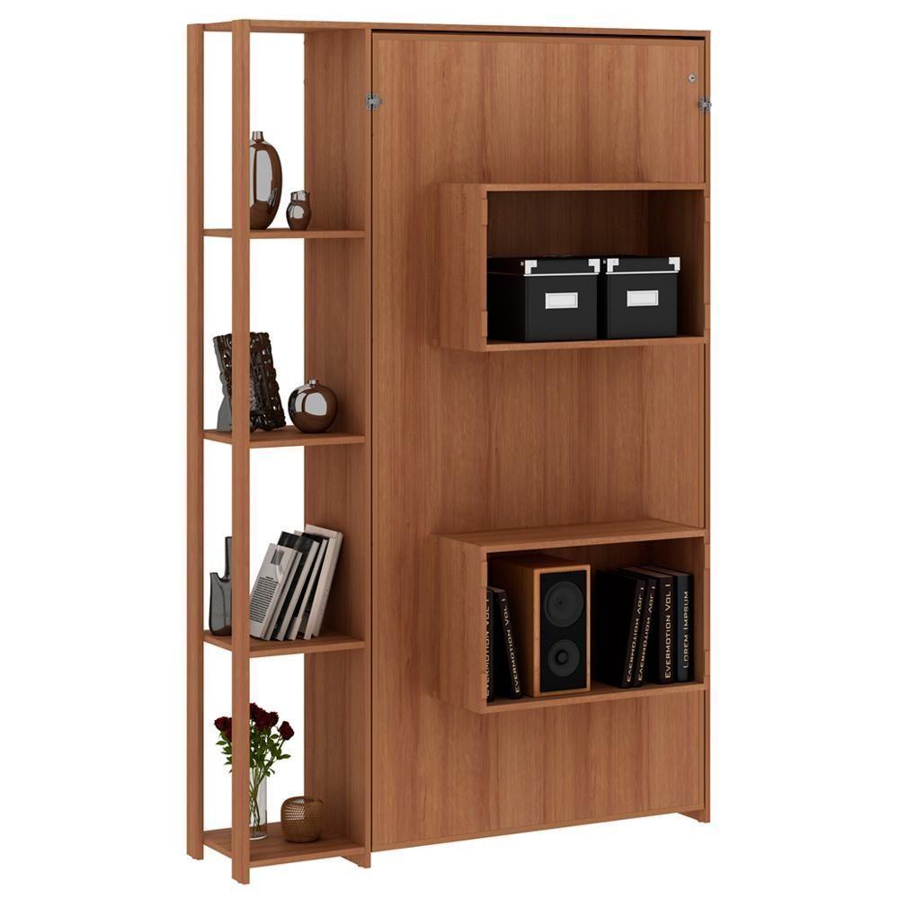 Cama Retratil De Parede Solteiro Cm8013 Amendoa - 9