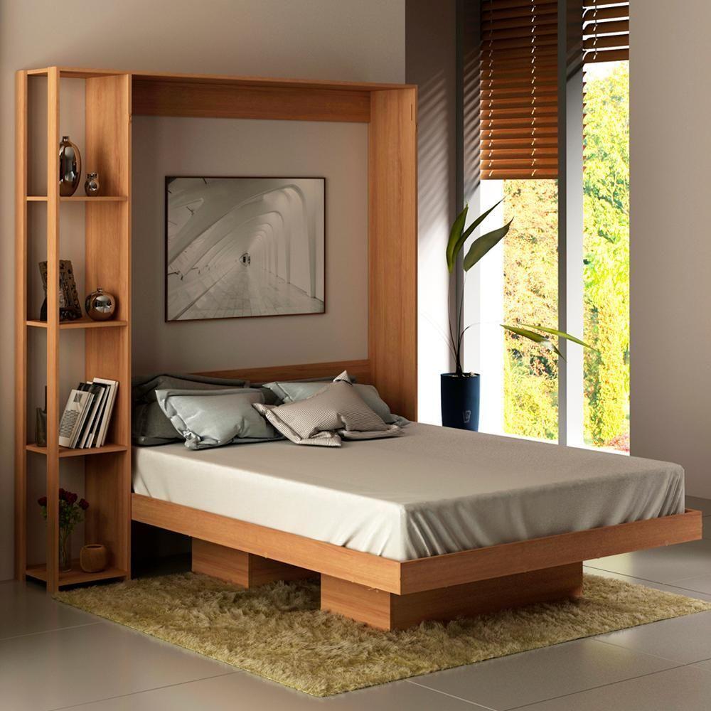 Cama Retratil De Parede Casal Cm8014 Amendoa - 12