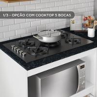Balcão Para Fogão Notável Cooktop 5 Bocas Com Pés Nt3050 Branco/granito - 5