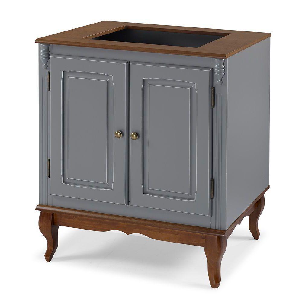 Balcão Cooktop Com 2 Portas E 1 Prateleira Hannover - M560709 Garapa - Verniz - 6