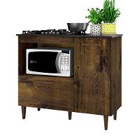 Balcão 2 Portas Para Cooktop 4 Bocas Zurique Kaiki Móveis Ype - 2