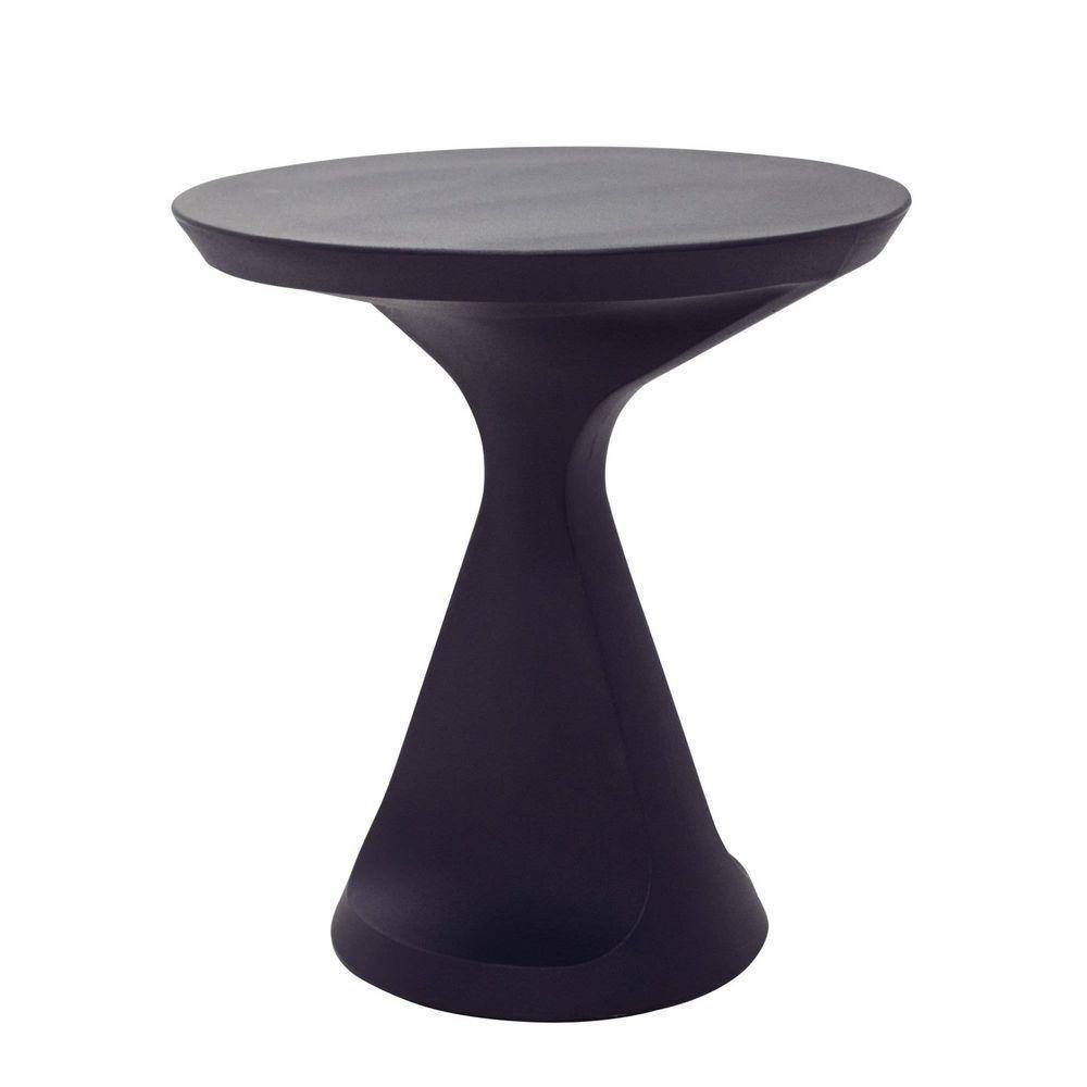 Mesa Redonda Tramontina Salut Em Polietileno Grafite Tramontina - 1