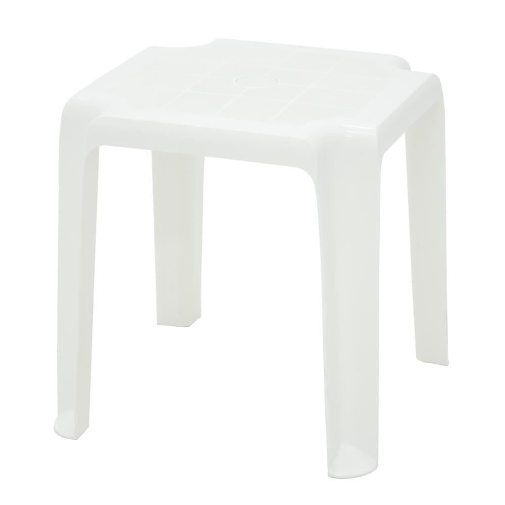 Mesa De Apoio Tramontina Pituba Em Polipropileno Branco - 7