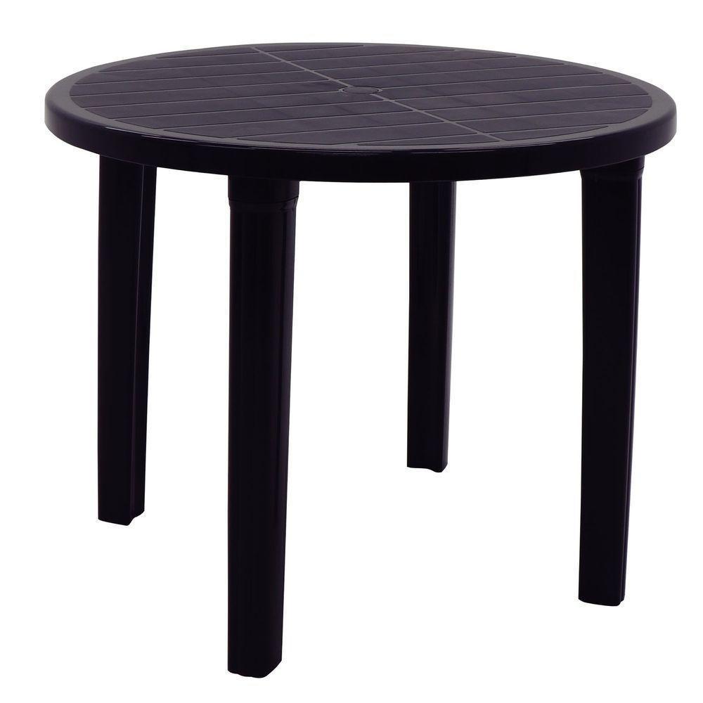 Mesa Eco Tramontina Cassino Em Polipropileno Preto Tramontina - 1