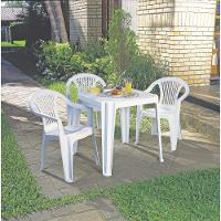 Mesa Tramontina Riviera Em Polipropileno Branco