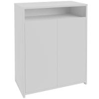 Balcão Multiuso Escritório Sala Cool A02 02 Portas Branco - 7