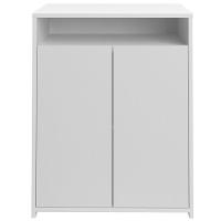 Balcão Multiuso Escritório Sala Cool A02 02 Portas Branco - 13